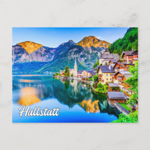 Cartão Postal Linda Hallstatt, Áustria