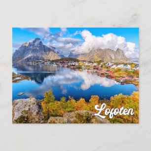 Cartão Postal Linda Lofoten, Noruega