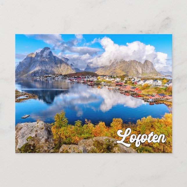 Cartão Postal Linda Lofoten, Noruega (Frente)