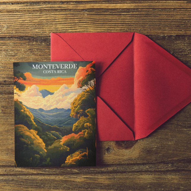 Cartão Postal Linda Monteverde Cloud Forest Costa Rica (monteverde costa rica postcard)