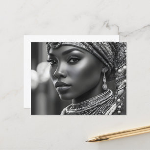 Cartão Postal Linda mulher africana