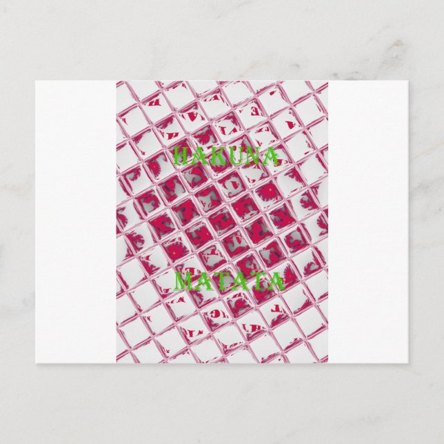 Cartão Postal Linda Na moda Vermelha Imagem Espelhada (Frente)