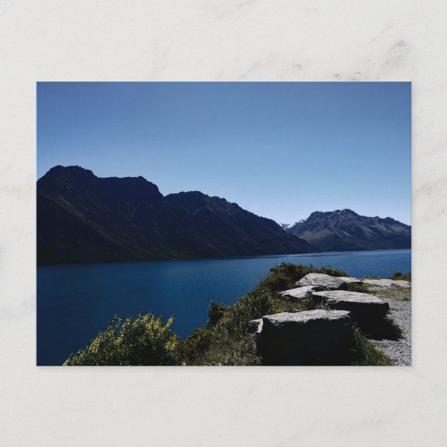 Cartão Postal Linda Nova Zelândia, Ilha do Sul (Frente)
