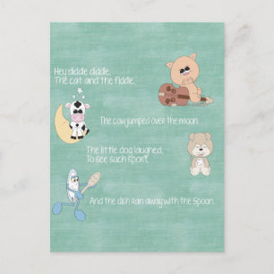 Cartão Postal Linda Nursereria de Bebês Rhymes
