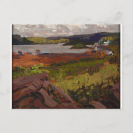 Cartão Postal Linda paisagem canadense Tom Thompson Artista