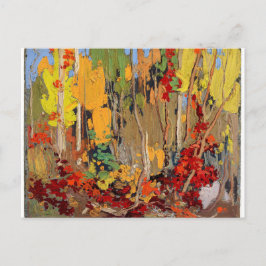 Cartão Postal Linda paisagem de outono canadense por Tom Thomson