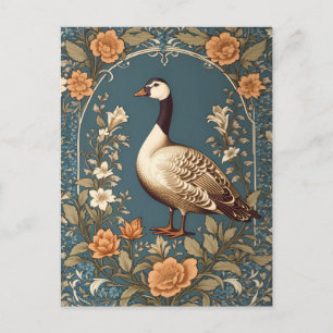 Cartão Postal Linda Vintage Goose William Morris Inspirou