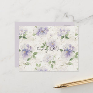 Cartão Postal Lindas Flores de Lavanda Roxa