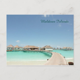 Cartão Postal Lindas ilhas Maldive, oceano Turquesa
