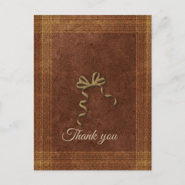 Cartão Postal Lindo Arco de Ouro Obrigado (Frente)