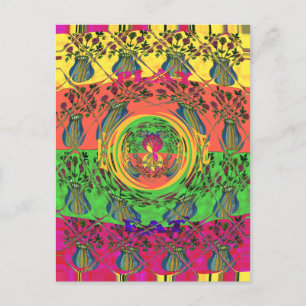 Cartão Postal Lindo Belo & Adorável Desenho de Impressão Artísti