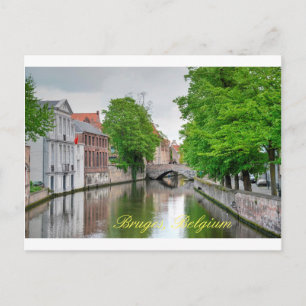 Cartão Postal Lindo Canal Bruge