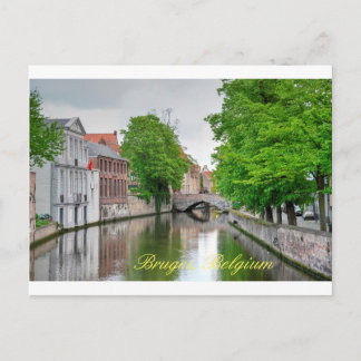 Cartão Postal Lindo Canal Bruge