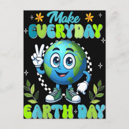 Cartão Postal Lindo cartaz no Dia da Terra 2026