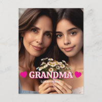 Lindo Presente Personalizado com Foto para Avó e A