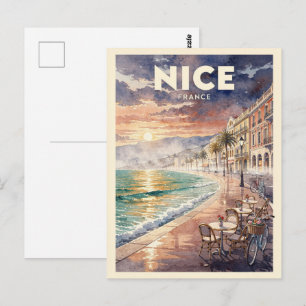 Cartão Postal Lindo Viagem Antiga França