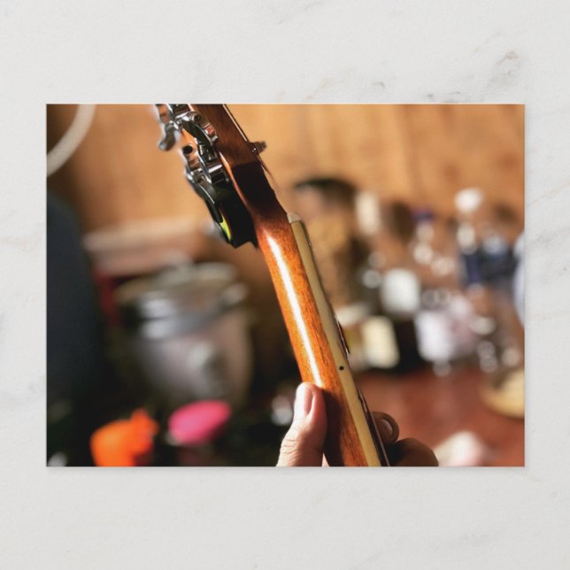 Cartão Postal Lindo Violão Acústico (Frente)