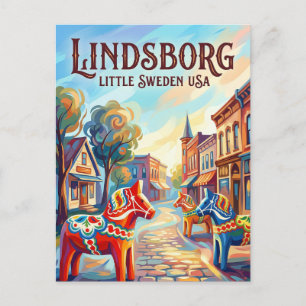 Cartão Postal Lindsborg EUA