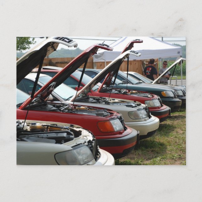 Cartão Postal Lineup de Carros (Frente)