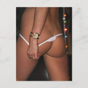 Cartão Postal Lingerie Modelo Foto inferior da parte inferior