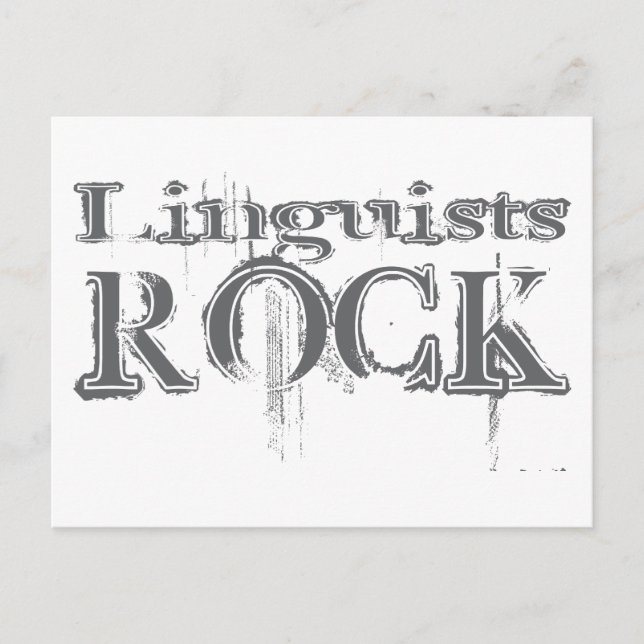 Cartão Postal Linguistas Rock (Frente)