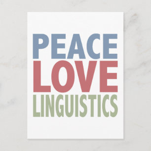 Cartão Postal Linguística do Amor pela Paz