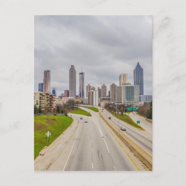 Cartão Postal Linha aérea de Atlanta (Frente)