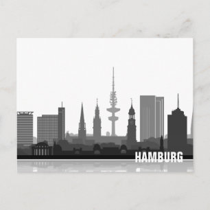 Cartão Postal Linha aérea de Hamburgo - Postkarte / Grußkarte