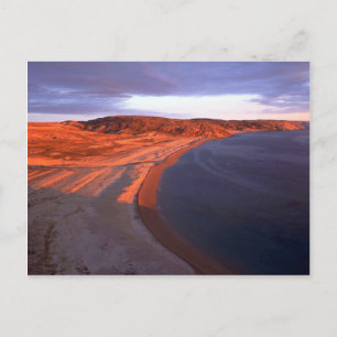 Cartão Postal Linha costeira da ilha casaco, Baía de Hudson, NWT