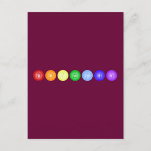 Cartão Postal Linha de 7 Chakras