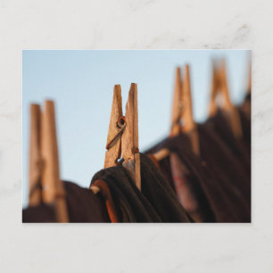 Cartão Postal Linha de lavagem