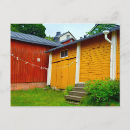 Cartão Postal Linha de malha em Porvoo, Finlândia