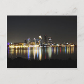 Cartão Postal Linha do horizonte de Louisville à noite