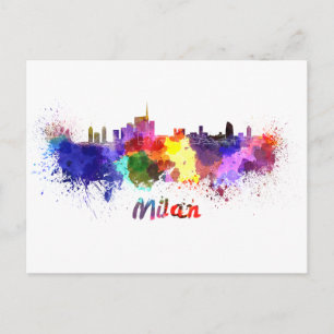 Cartão Postal Linha do horizonte de Milão
