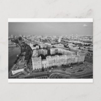 Cartão Postal Linha do horizonte de &Moscou B&W