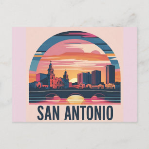 Cartão Postal Linha do horizonte de San Antonio Texas