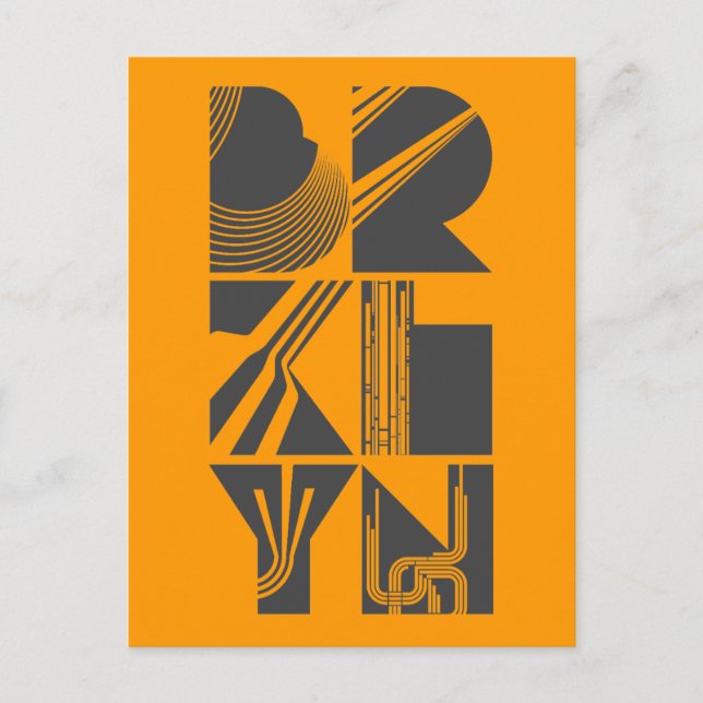 Cartão Postal Linhas Brooklyn (Frente)