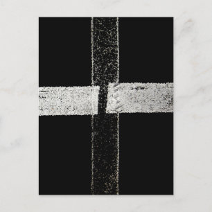 Cartão Postal Linhas Cruzadas Pintadas para Estradas