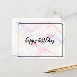 Cartão Postal Linhas de comprimento de onda de cor do espectro