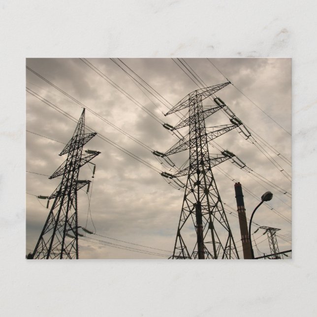 Cartão Postal Linhas de energia (Frente)