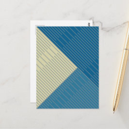 Cartão Postal Linhas de Na moda simples 2