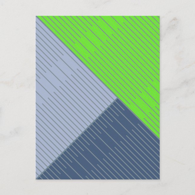 Cartão Postal Linhas de Na moda simples 2 (Frente)