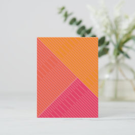 Cartão Postal Linhas de Na moda simples 2