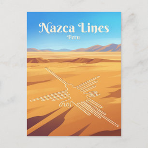 Cartão Postal Linhas de Nazca Peru
