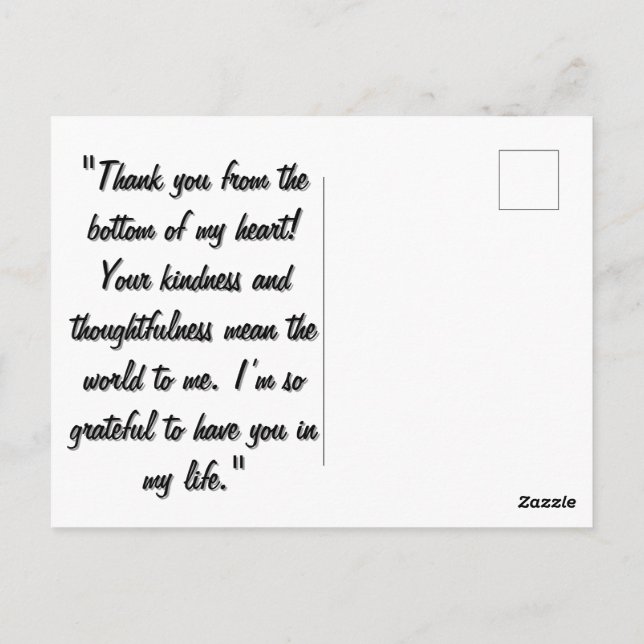 Cartão Postal Linhas Desenhadas da Mão d'Água Desenhado Desenho  (Verso)