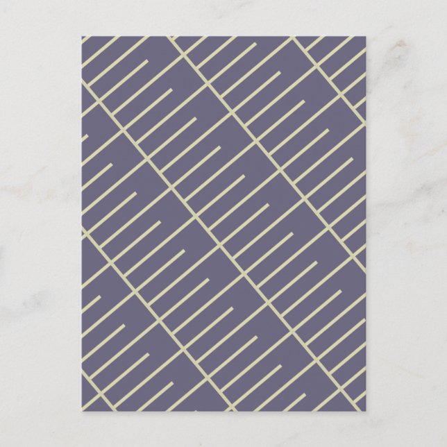 Cartão Postal Linhas Vintage (Frente)