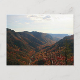 Cartão Postal Linville Gorge no outono, Carolina do Norte