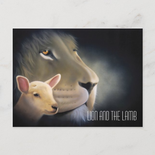 Cartão Postal Lion and the Lamb (Frente)