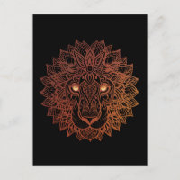 Lion Mandala Ornamental, Lion Mandala Desenhado À