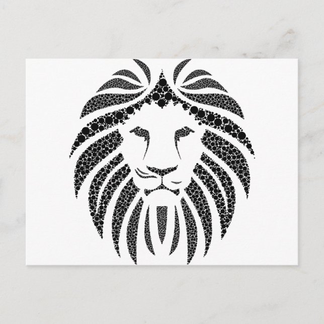 Cartão Postal LIon Pontuado (Frente)